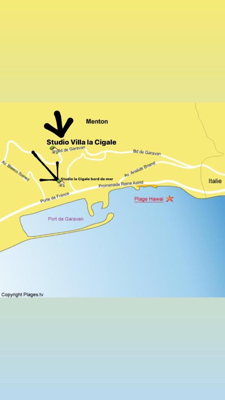 Studio Villa La Cigale Avec Grande Terrasse Menton Ngoại thất bức ảnh